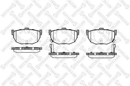 Комплект тормозных колодок дискового тормоза STELLOX 305 022-SX